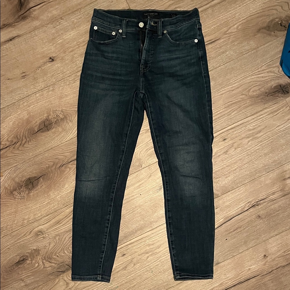 Lucky Brand High Rise Dark Blue Skinny Jeans - Bridgette